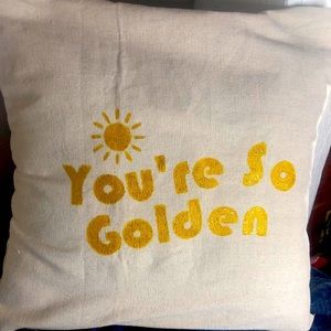 Custom Harry Styles Golden pillow